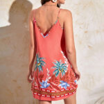 Robe corail imprimée tropical - Ohlalagooddeal